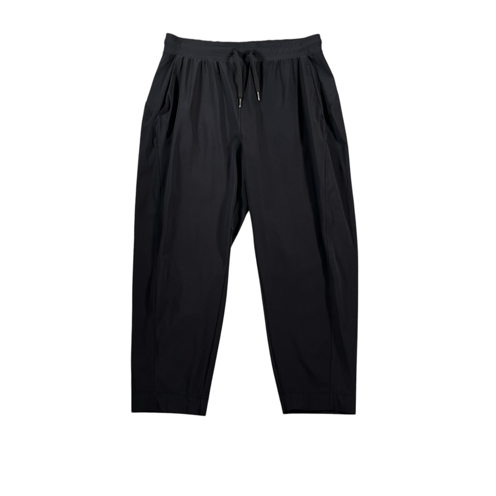 Sweaty Betty Explorer Tapered Pants Black Size 10 Drawstring Pockets Active